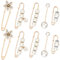 10 Stück Perlen Brosche,Strass Blumen Brosche,Damen Perle Kleidung Brosche,Mode Pullover Schal Clip mit Sicherheitsnadel für Schal,Kleid,Schal