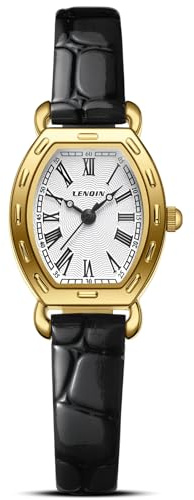 LN LENQIN Uhr Damen Armbanduhr Damen Uhr mit Großen Ziffern Analog Quarzuhr