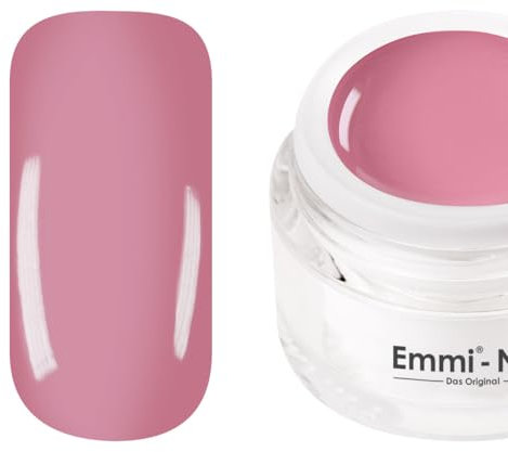 Emmi Nail Farbgel | UV/LED-Gel für brillante Farbintensität | Hohe Deckkraft, mittelviskos & selbstglättend | Kein Verlaufen in Nagelränder | 5 ml – Granny Rosé