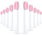 10 Pack Replacement Toothbrush Heads Compatible with Ordoo Sonic Electric Toothbrush for Adults Brush Heads, White