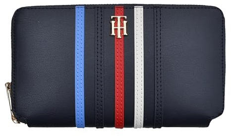 Tommy Hilfiger Damen Geldbörse Iconic Large Wallet Blau Space Blue