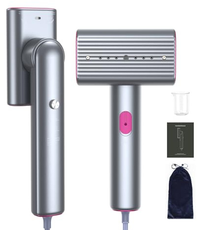 Defroisseur Voyage, Defroisseur Vapeur Fer à Repasser de Voyage 1200w, Mini Fer à Repasser Compact et Portable, le RéServoir d'Eau de 70 Ml est Livré Avec un Gobelet Doseur pour Voyages et Bureau.