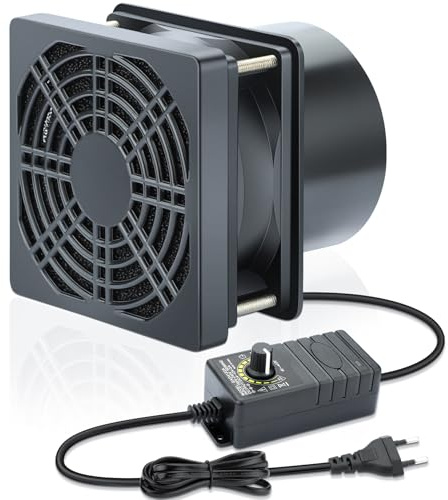 Wathai Rohrventilator 70mm Abluftventilator 230V mit Geschwindigkeitsregler, Lüfter für Küche, Bad, Garage, Gewächshaus, PC