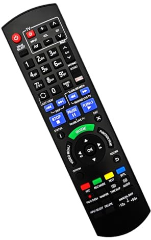 JZK N2QAYB001046 TV-Fernbedienung für Panasonic-Fernseher, Ersatzfernbedienung für Panasonic DVD-Recorder IR6 N2QAYB000759 DMR-BCT720 DMR-BST755 DMR-BCT820 DMR-BST850 DMR-BST950