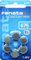 60 x Renata Gr. 675 - Batterie per apparecchi acustici, 10 confezioni da 6, PR44, blu, 1,45 V, ZA675.DP6