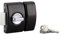 Verrou de Porte d'Entrée DESIGN 5 Goupilles - Bouton + Cylindre 40mm - Protection contre l'Arrachement - Livré avec 3 Clés en Acier Nickelé et 5 Cales de Gâche - Finition Noir - THIRARD