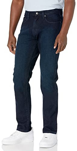 Amazon Essentials Men's Athletic-Fit Stretch Jeans - Discontinued Colours, Blue Over Dye, 32W / 32L
