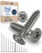 Schrauben Torx Edelstahlschrauben 4x40 Edelstahl V2A rostfrei Spanplattenschrauben für Holz Teilgewinde 4mm stark 40mm lang 800 Stück Holzschrauben Holz A2