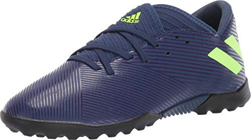 adidas Unisex Nemeziz Messi 19.3 TF Sneaker, Indigo/Green/Purple, 4.5 M US Little Kid