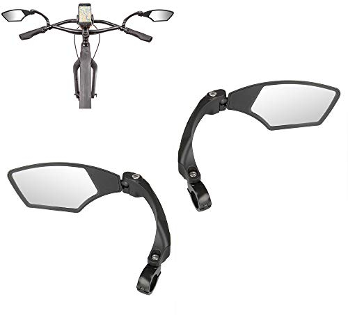 M-Wave Unisex – Erwachsene Fahrradspiegel Set SPY Space, schwarz