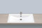 Alape Einbaubecken EB.R800H, rechteckig B: 800mm H: 120mm T: 500mm, 2204200000,weiß - 2204200000
