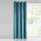 Eurofirany PIERRE Samt Vorhang mit Ösen -1 Stk. Velvet Einfarbig Gardine 200g/m², Samtvorhang für Wohnzimmer Schlafzimmer, 140x250 cm, Helltürkis