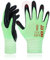 DEX FIT Work Gloves FN330, 3D Comfort Stretch Fit, Power Grip, Durable Foam Nitrile Coated, Smart Touch, Thin & Lightweight, Machine Washable (Small(3 Pairs), FN330 Green)