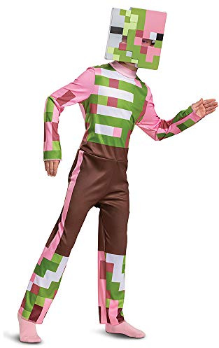Kids' Mine Craft Zombie Pigman Halloween Costume (Large 10/12)