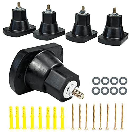 4 x Stoßpolster für Klimaanlage, Gummi-Isolatorfüße, Vibrationsisolator-Pads für Outdoor-Klimaanlagen-Zubehör (Upgrade)