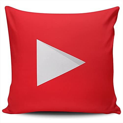 KEIBIKE Home Kissenbezüge Social Media Logo Youtube Throw Pillow Covers Dekoration Kissenbezüge Indoor Outdoor European 66 x 26 Zoll doppelseitig bedruckt