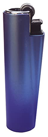 Clipper Micro Gas-Feuerzeug in Gradient Blauer Hülle mit SOFORTGRAVUR +VORSCHAU: Gravur inklusive (Gasfeuerzeug, nachfüllbar)