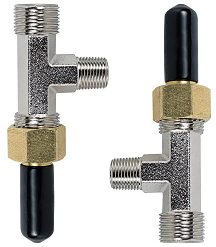 Bonbo Entlüftungs-Tee-Set, Ersatz für SeaStar 3004.6439 HF4202, kompatibel mit allen Baystar-Zylindern (2 Stück)
