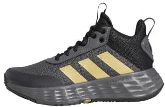 adidas Ownthegame 2.0 Shoes Basketball-Schuhe, Grey Five/Matte Gold/Core Black, 30 EU