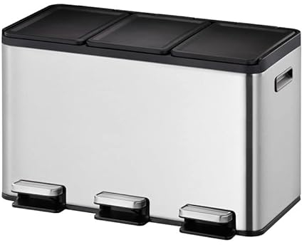 Essential splitted Tritt-Mülleimer 3 x 10 Liter, EKO