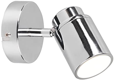 Trio Leuchten Bad Spot Angelo 880400106, Metall Chrom, exklusiv Leuchtmittel 1x GU10