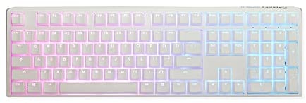 DUCKY One 3 Classic Pure White Gaming Tastatur, RGB LED - MX-Blue (US)