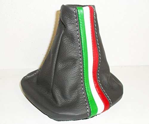 Schaltsack passend für Fiat Panda (2003-2011) Echtleder Anthrazit und Tricolor