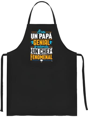 latostadora Delantal Regalo Papa Cumpleaños - Delantales Dia Padre Papa Cocinero Chef - Ideas Regalo Navidad Padre Papa - Regalos Originales Hombre - Papa Genial Chef Fenomenal