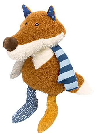 SIGIKID 39824 Kuscheltier Fuchs Patchwork Sweety, yellow für Mädchen und Jungen von 0 bis 8 Jahren