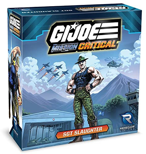 Renegade Game Studios G.I. Joe Mission Critical: SGT Slaughter Figure Pack - RPG Expansion Pack, Neue Figur & Karten, Rollenspiel, Blau