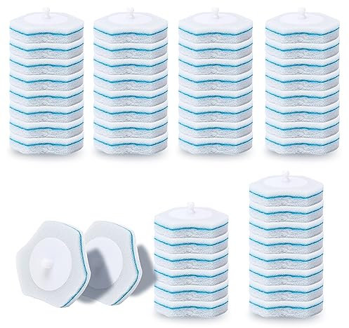 DALIPER Disposable Toilet Brush Cleaner Refills 48PCS, Bathroom Bowl Wand Cleaning System Replacement Heads (Only for Daliper Wand)