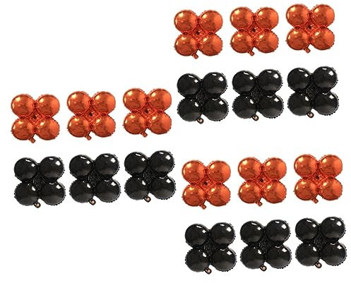 Abaodam 3sets Party Ballon Halloween Stil Vier Blatt Folie Für Feier 6 Stücke * 3