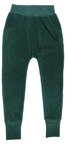 Leela Cotton Kinder Cordhose Bio-Baumwolle Hose Unisex 2072 (86-92, Tannennadel)