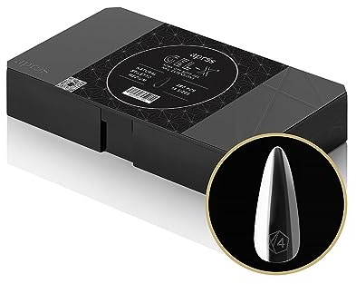 Aprés Gel-X® Stiletto Nail Tips Box (Natural Stiletto Medium, 280 Count) | 280 Gel-X Tips, Soft Tips, 14 Sizes 00-9, Half-sizes Included
