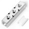 TAILONZ PNEUMATIC Silver 3 Way Pneumatic Shunt Aluminum Block Pneumatic Manifold Air Distribution Block Air Path Exhaust air Source Distributor,Compressed Air Manifold Pneumatic Block,Gas Divider