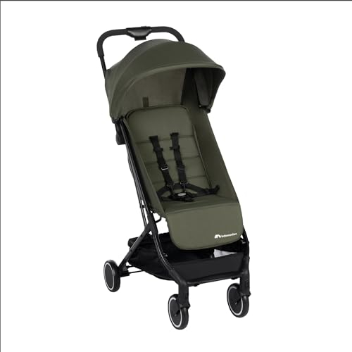 Bebeconfort Soko Superkompakter Kinderwagen, Bequem, Leichtgewicht, Einfaches und Kompaktes Falten, 0 Monate bis 3,5 Jahre, 0-15 kg, Mineral Green