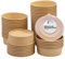 CaterCo Disposable Kraft Salad Bowls with Lids - Versatile Food Containers for Hot/Cold Use for Takeaway, Round Leakproof Kraft Paper Container, (500ml - 50 Sets)