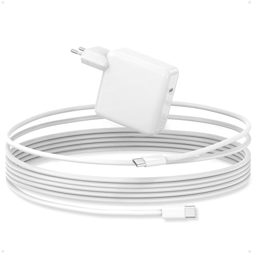 70W USB C Ladegerät GaN PD 3,0 Netzteil für MacBook Air MacBook Pro 13 14 15 16 inch 2024 2023 2022 2021 2020, M1 M2 M3, iPhone 15, 2M USB-C Kabel Ladekabel