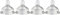 Oberni Teats Size 2, Medium Flow Suitable for 3~6 Months Newborn Baby, Breast-Like Soft Silicone Nipples Fits Oberni Wide-Neck Baby Bottles, Pack of 4