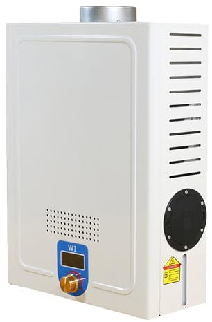 VNATWGOO Scaldabagno per Camper, Scaldabagno A Gasolio, Scaldabagno Istantaneo per Acqua Calda, con Display LED E Manopola, per Campeggio E attività All'Aperto