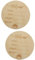 IWOWHERO 2 Stücke Meile Karten Neugeborenen Willkommen Zeichen Runde Holz Geburt Name Zeichen Name Zeichen Fotografie Decor