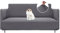 BellaHills Stretch Sofa Überzug 2 Sitzer(135-165cm), Sofaschoner rutschfest Mit Armlehne, Sofabezug, Dicke Sofabezug Für Hunde Katzen, Grau