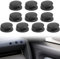MIRKUZI Zubehör für Autositze, 10 Stück Mini Auto Haken Selbstklebender Haken Car Gadgets Innenraum für Ladekabel Schlüssel USB-Kabel Kopfhörerkabel (Schwarz)