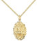 JEVELION Goldschmuck-Anhänger Sternzeichen und Kraftsymbol Löwe 333 Gold Kraftanhänger Goldschmuck für Damen und Herren. Mit Kette 925 Silber vergoldet - Kettenlänge 45 cm.