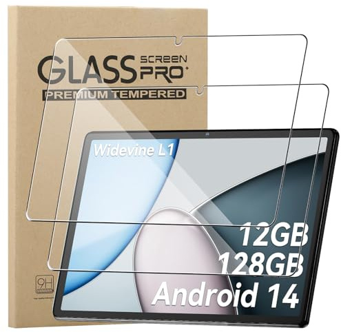 KZIOACSH Screen Protector for Blackview Tab 60 Pro/Tab 60 WIFI/Tab A6 Kids 10 Inch, 2 Pack Ultra Clear Anti-Scratch Tempered Glass Film[9H Hardness] Touch Sensitive Anti-Fingerprint Screen Guard