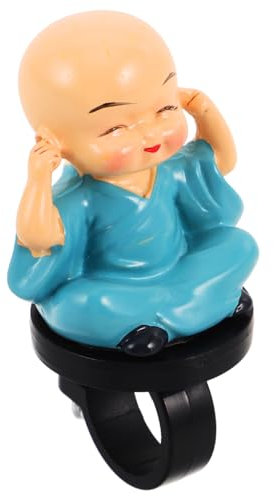 BESPORTBLE Mönchsstatuen Buddhafiguren Babybuddah Cartoon Motorradgurt Und Elektrofahrrad-Ornament Für Auto-armaturenbrett-Dekoration Home-Office- Chinesische Dekorationen Fahrraddekor