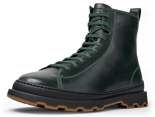 Camper Men's Brutus+ K300533 Lace Up Bootie, Dark Green 005, 39 EU, Dark Green 005, 7 UK