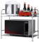 GTOULHH Electromenager Cuisine Support De Four À Micro-ondes À 2 Niveaux, Support De Micro-ondes, Support Organisateur De Comptoir De Cuisine Autoportant Support Micro Onde(55cm)