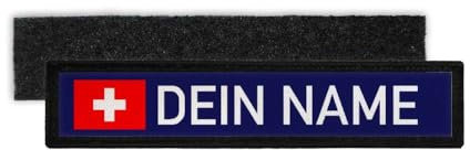 Copytec Dienst Namen-Schild Patch Feuerwehr Thw Rettungsdienst Streifen #31684