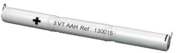 Batteria per Luci di Emergenza, 3,6 V 800 mA, Formato AA (3 stilo in linea) Compatibile con Beghelli, OVA, Relco, Schneider-Electric a Saldare